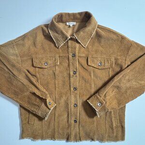 Corduroy Women’s Jacket Size Medium 100% Cotton La Miel By Hyped Unicorn